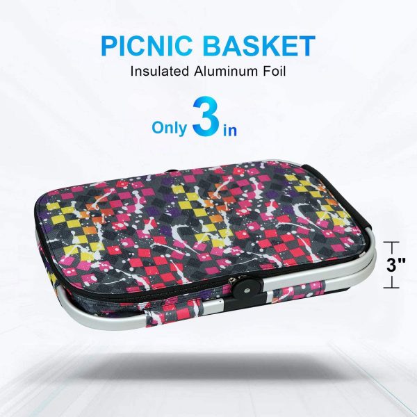 34L Beach Picnic Basket - Suitable for Outdoor Trips